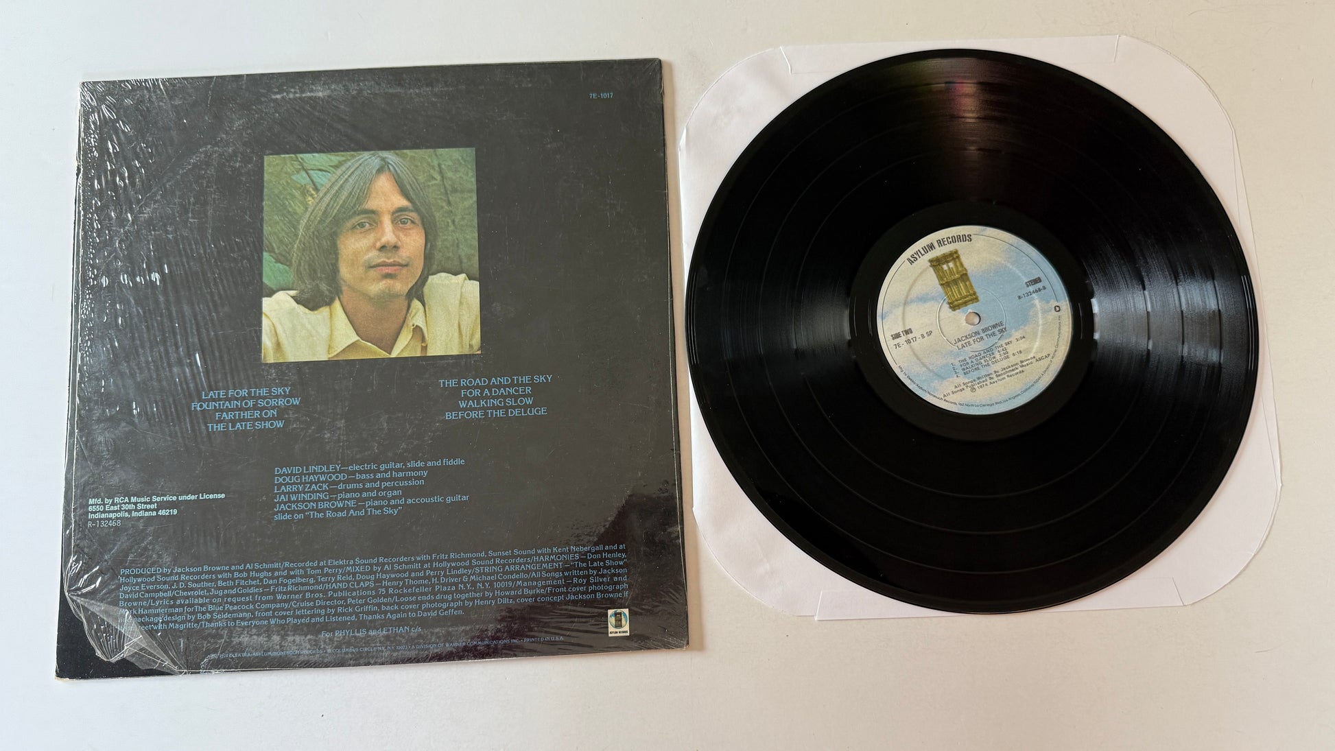 Jackson Browne Late For The Sky Used Vinyl LP VG+\VG