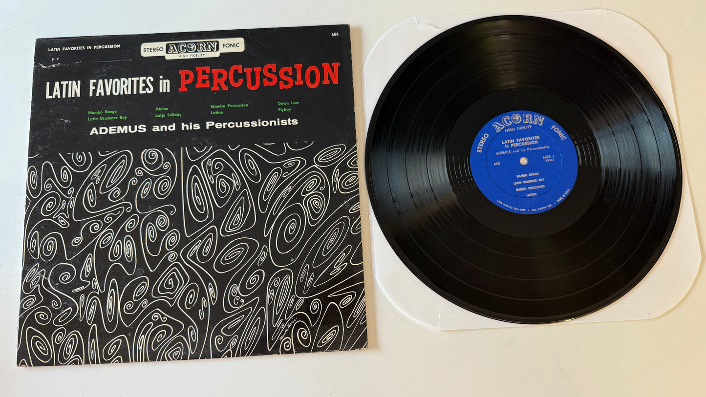 Ademus And His Percussionists Latin Favorites In Percussion Used Vinyl LP VG+\VG