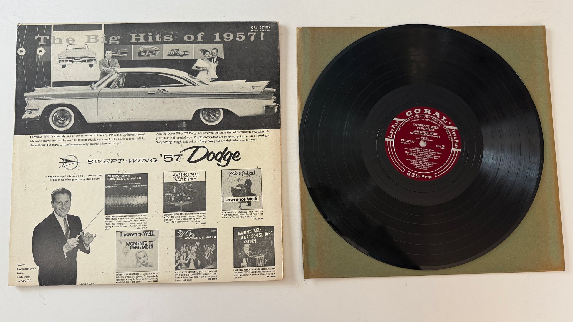 Lawrence Welk And His Champagne Music Lawrence Welk Favorites Used Vinyl LP VG+\VG