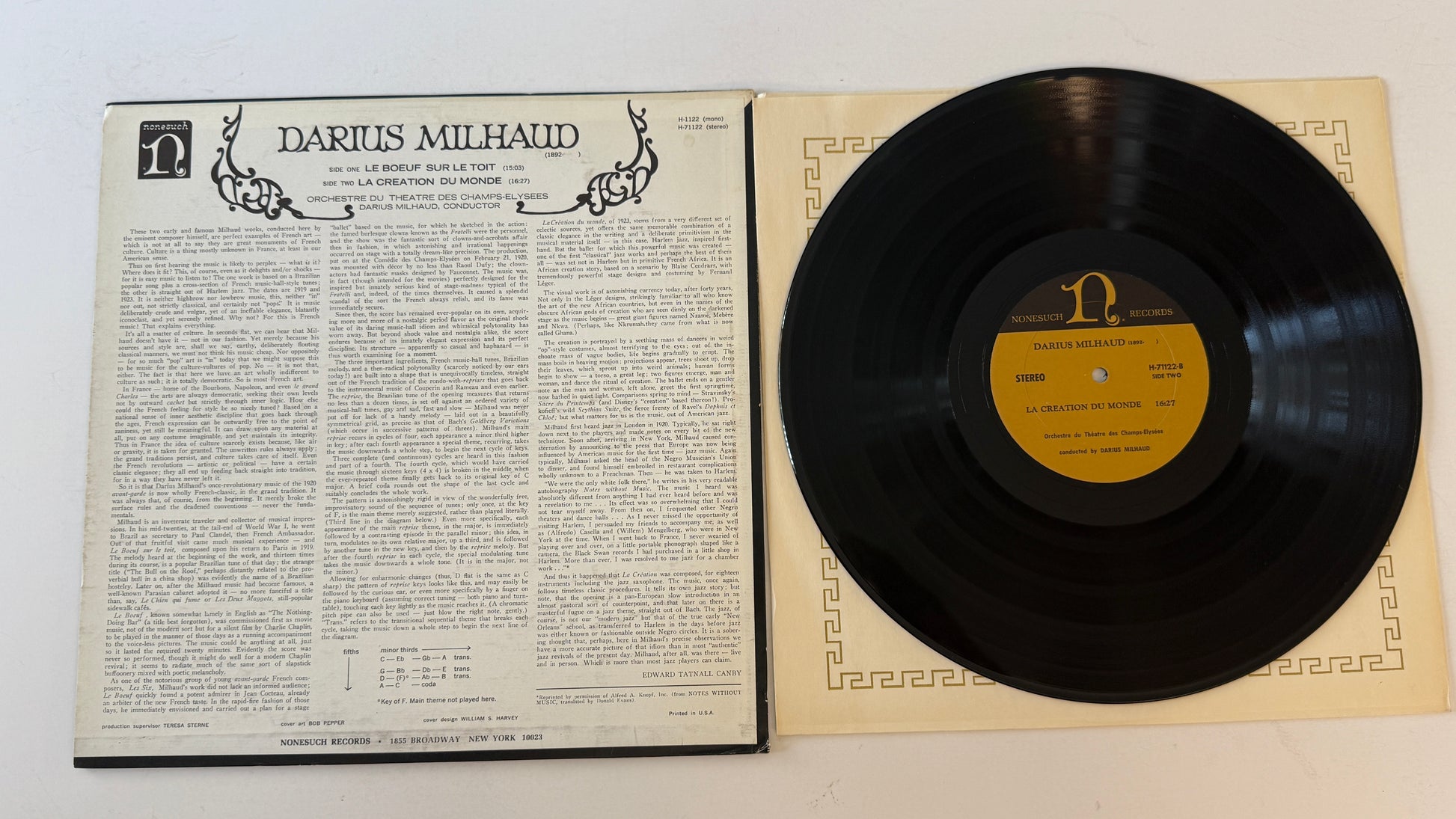 Darius Milhaud Le Boeuf Sur Le Toit / La Création Du Monde Used Vinyl 2LP VG+\VG
