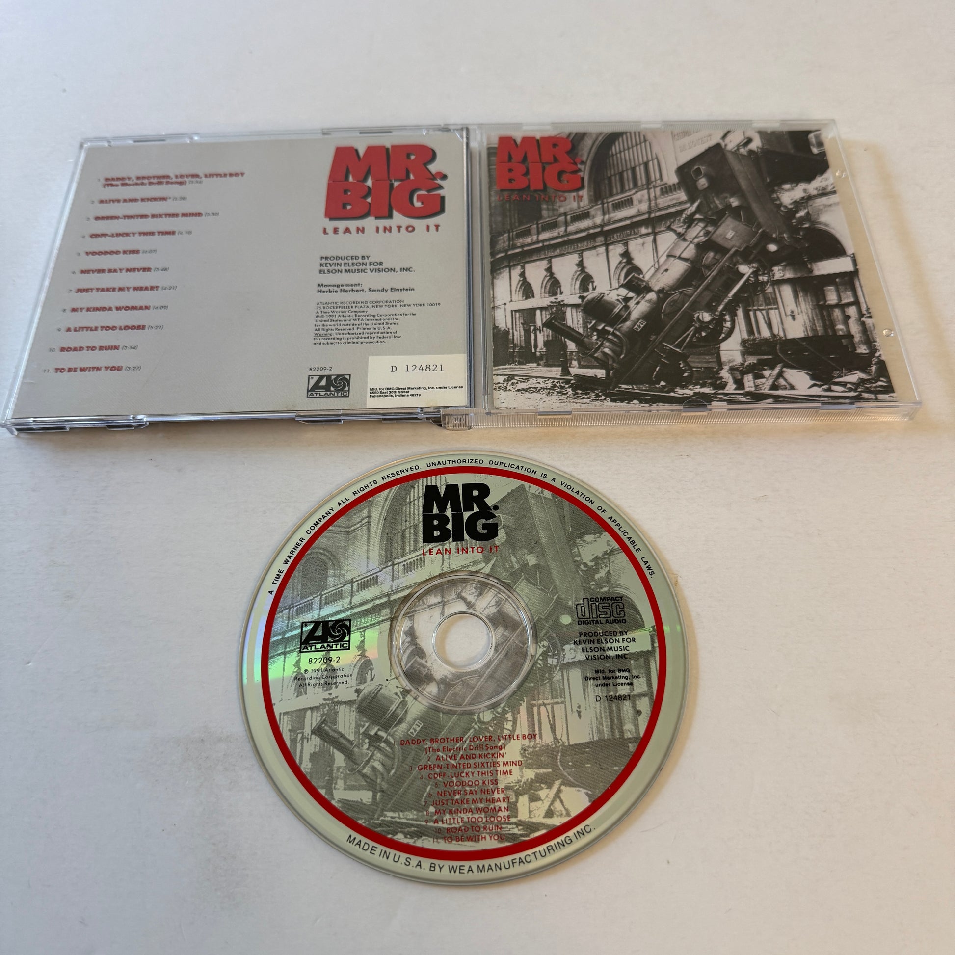Mr. Big Lean Into It Used CD VG+\VG