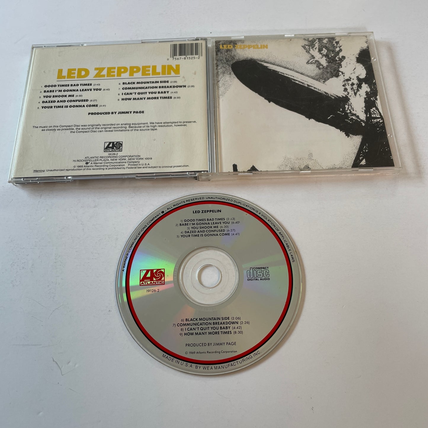 Led Zeppelin Led Zeppelin Used CD VG\VG