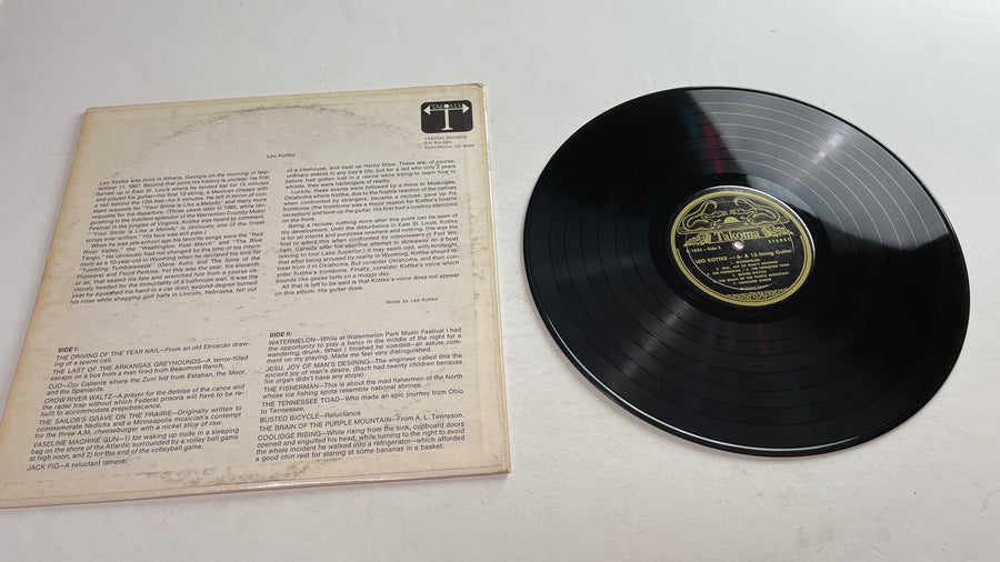 Leo Kottke 6- And 12-String Guitar Used Vinyl LP VG+\VG+