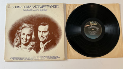 George Jones & Tammy Wynette Let's Build A World Together Used Vinyl LP VG+\VG