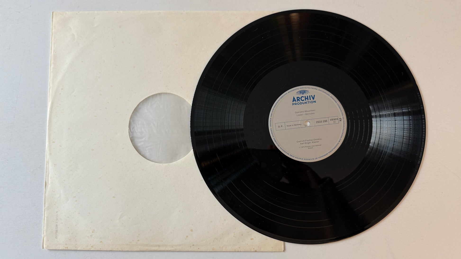 Giacomo Meyerbeer Lieder - Melodies Used Vinyl LP VG+\VG+