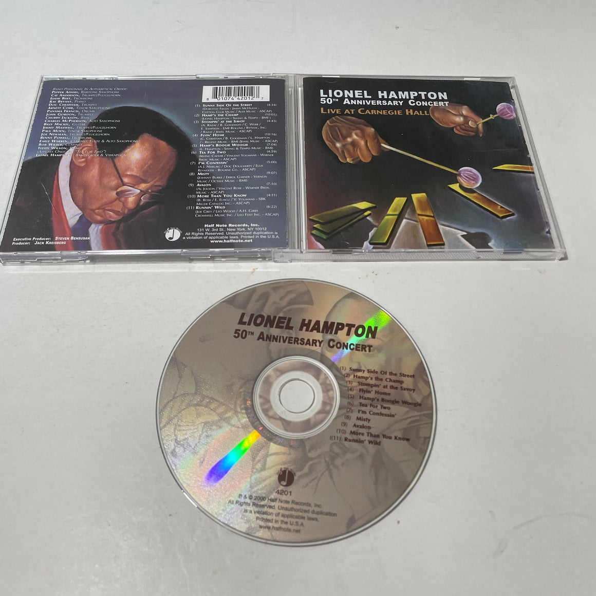Lionel Hampton 50th Anniversary Concert Live At Carnegie Hall Used CD VG+\VG+