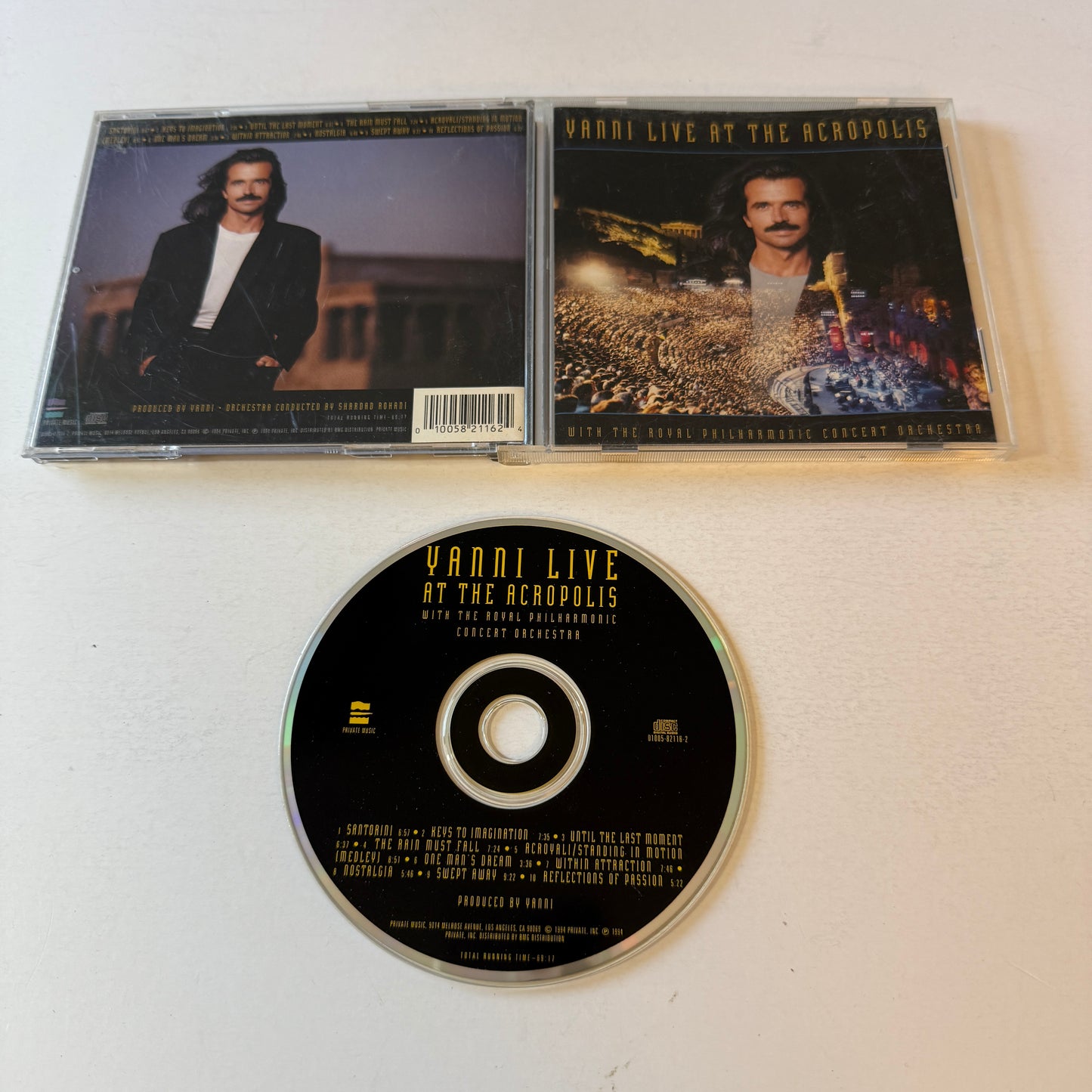 Yanni Live At The Acropolis Used CD VG+\VG