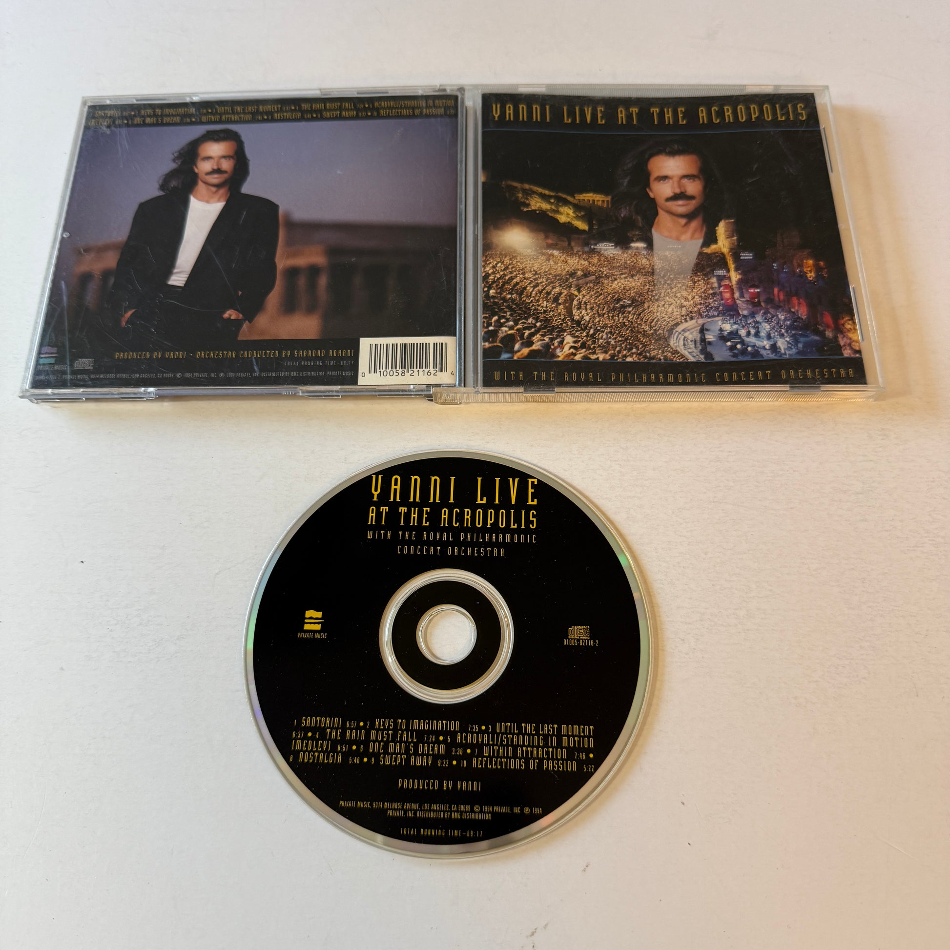 Yanni Live At The Acropolis Used CD VG+\VG