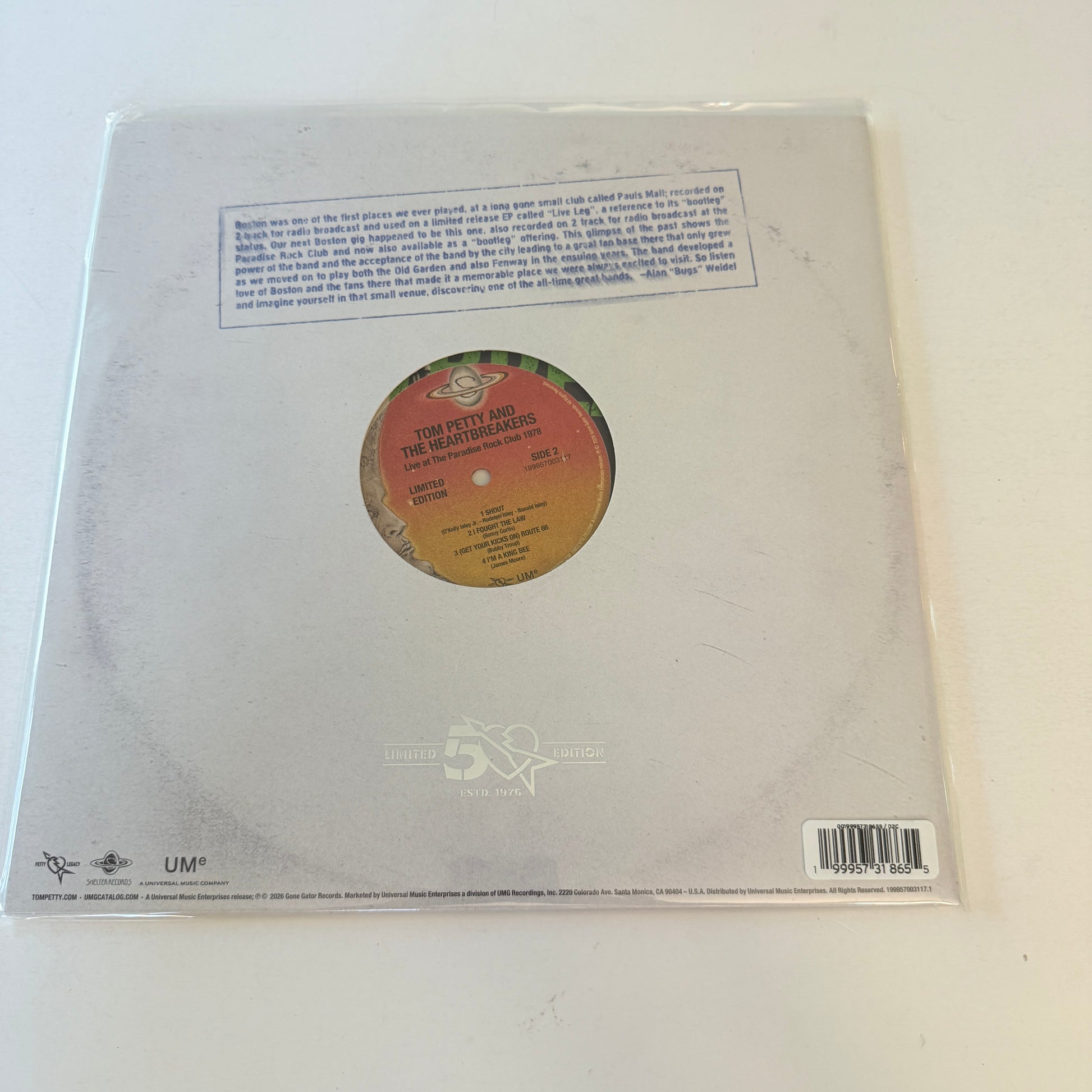 Tom Petty And The Heartbreakers Live At The Paradise Rock Club 1978 New Pink & Green Split Vinyl LP M\M