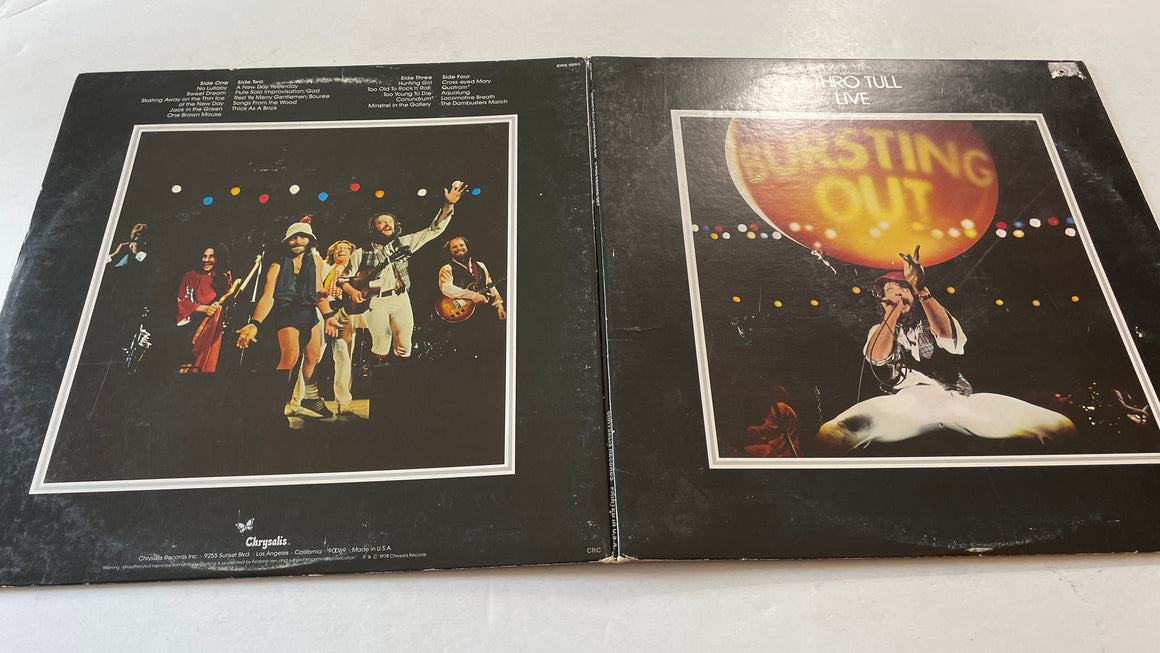Jethro Tull Live - Bursting Out Used Vinyl 2LP VG+\G+
