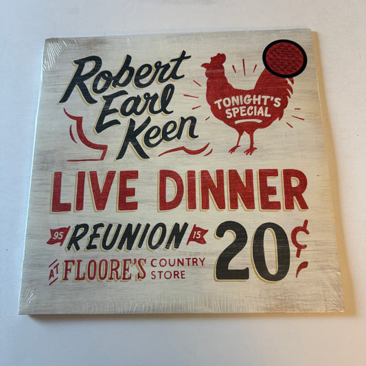 Robert Earl Keen Live Dinner Reunion New Vinyl 2LP M\M