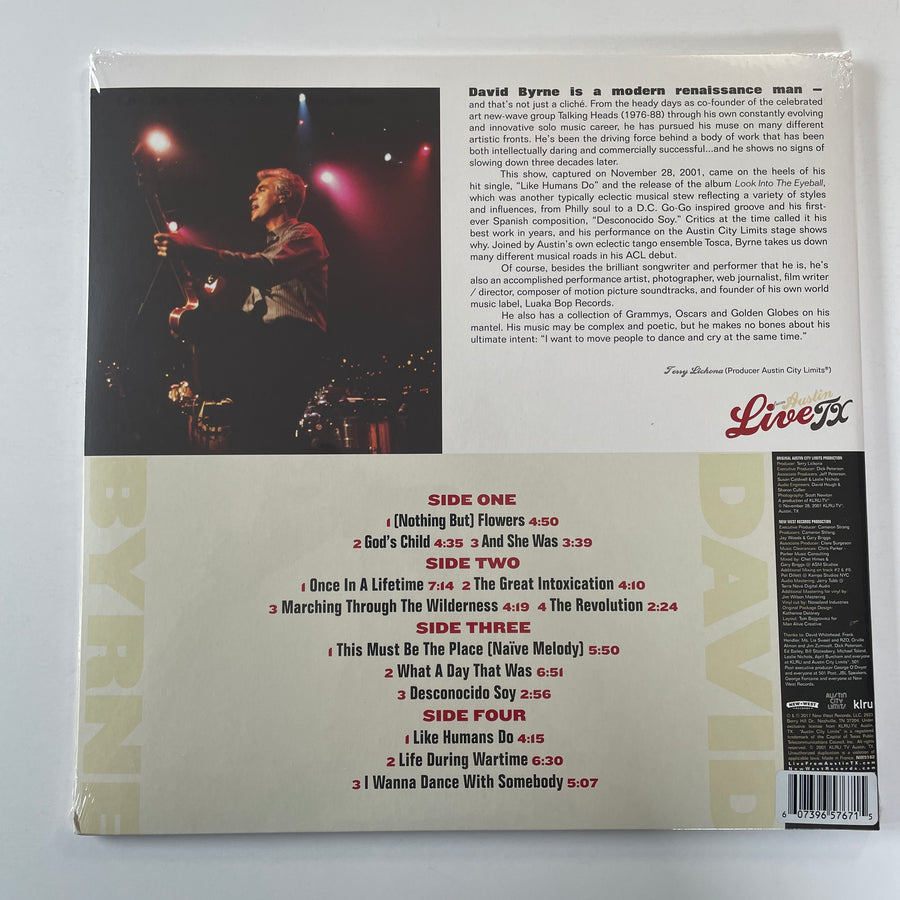 David Byrne Live From Austin TX New Colored Vinyl 2LP M\M