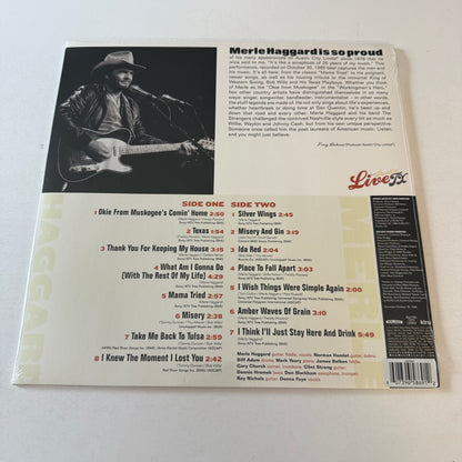 Merle Haggard Live From Austin TX New Colored Vinyl LP M\M