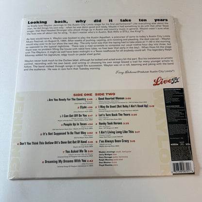 Waylon Jennings Live From Austin, TX New Vinyl LP M\M