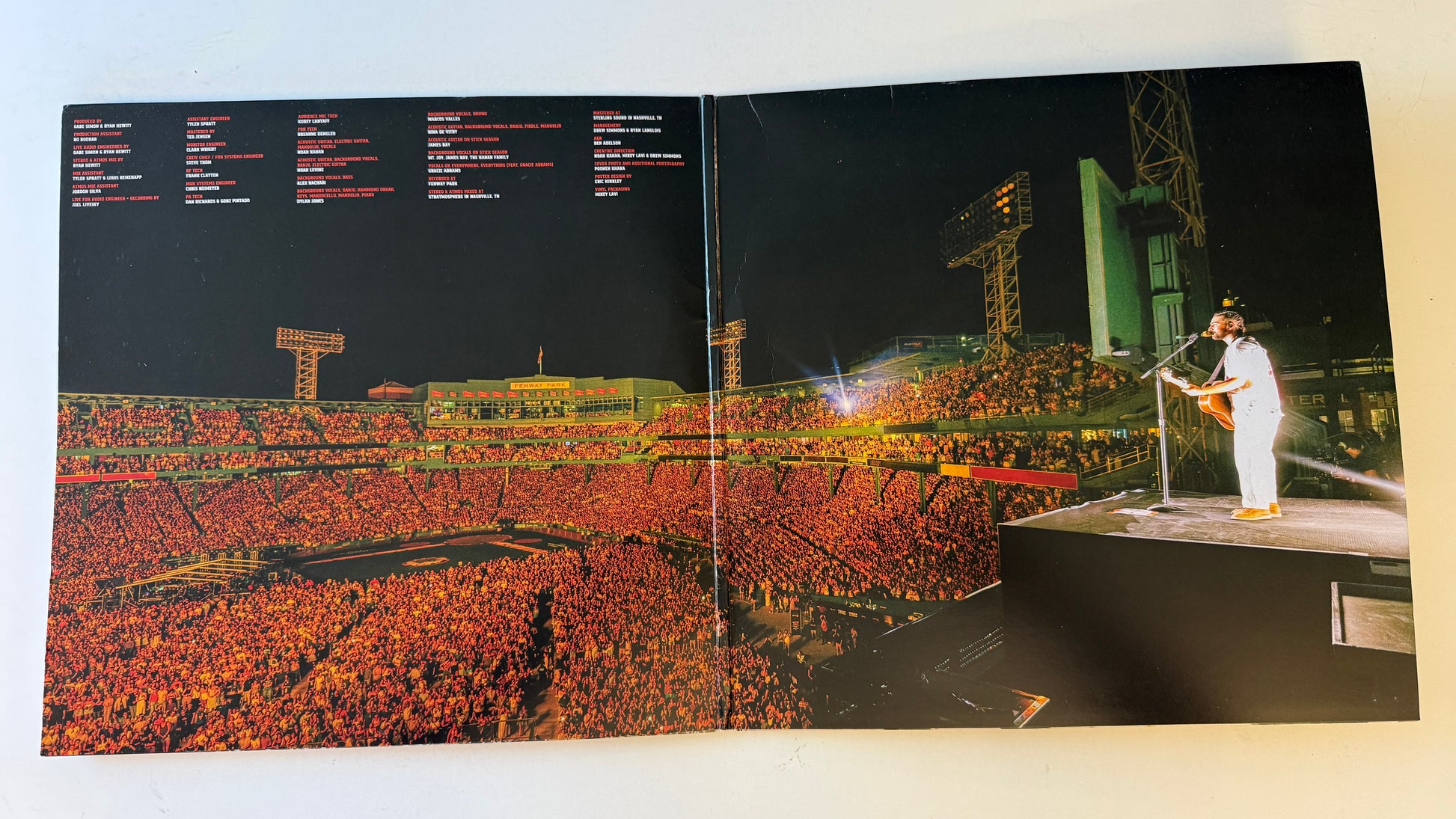 Noah Kahan Live From Fenway Park Used Colored Vinyl 2LP VG+\VG