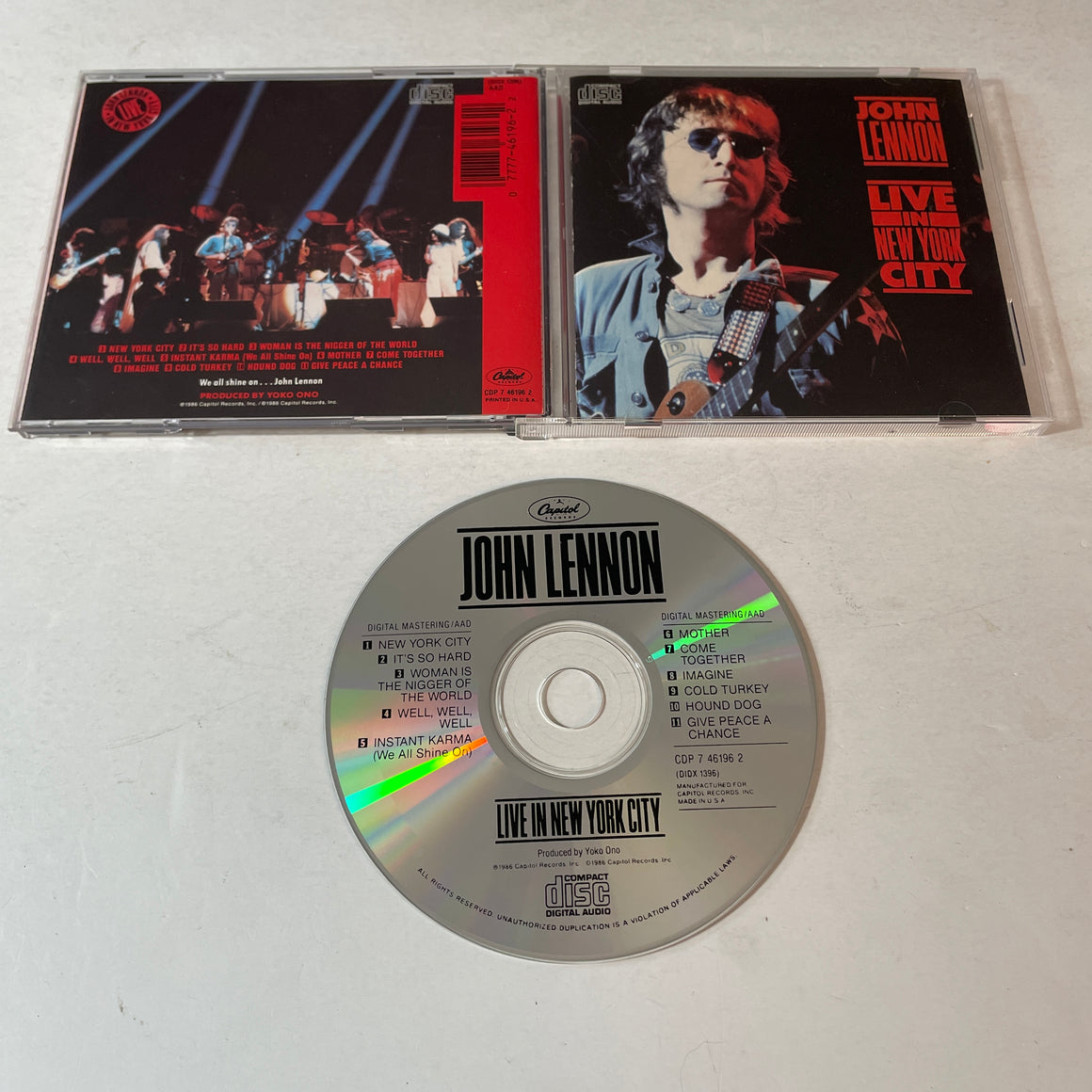 John Lennon Live In New York City Used CD VG+\VG+