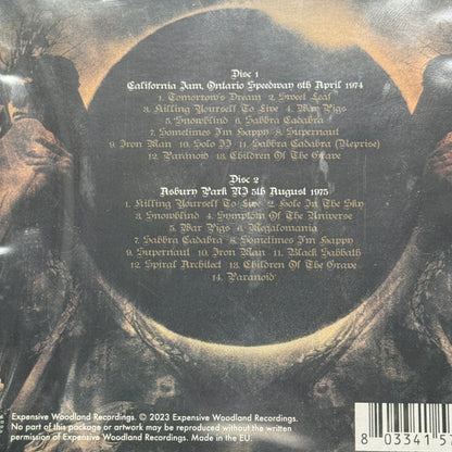 Black Sabbath Live In The USA 1974 + 1975 New Sealed 2CD M\M