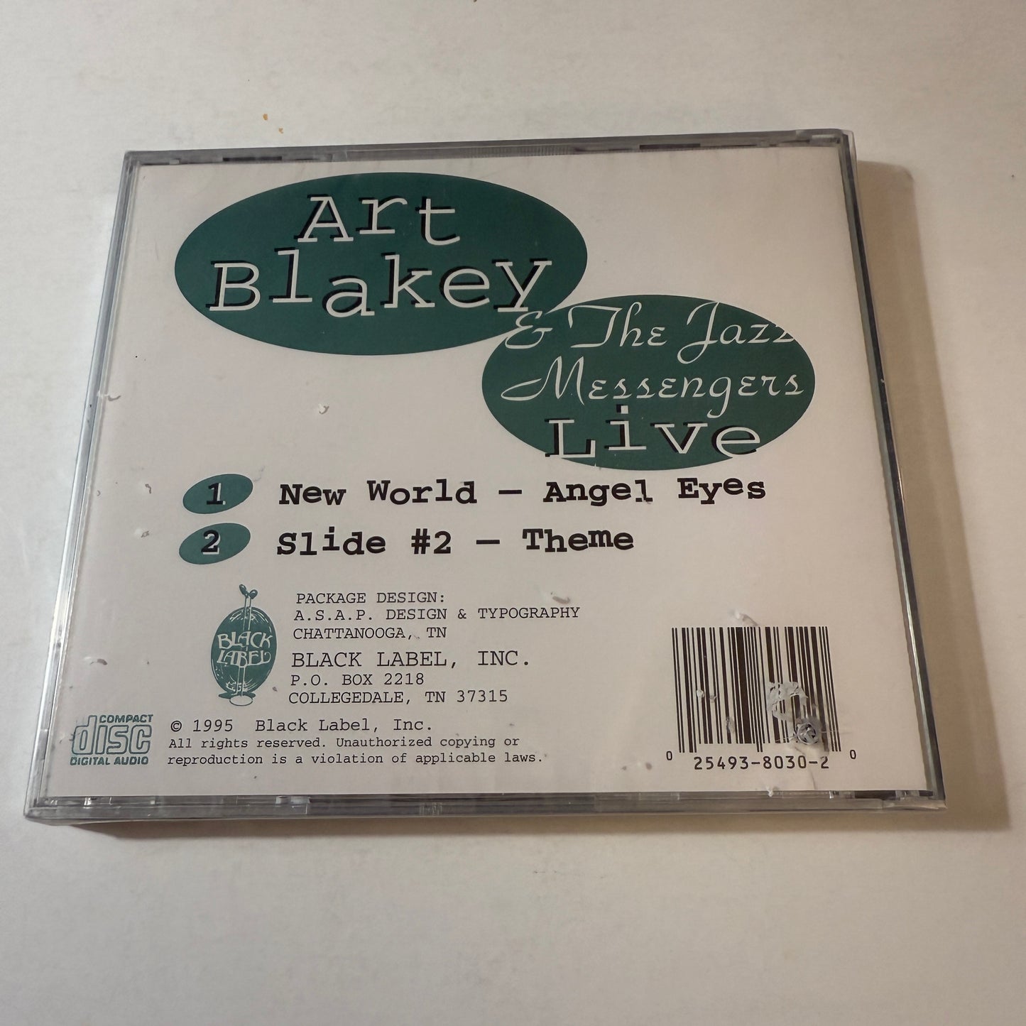 Art Blakey & The Jazz Messengers Live New Sealed CD M\VG+