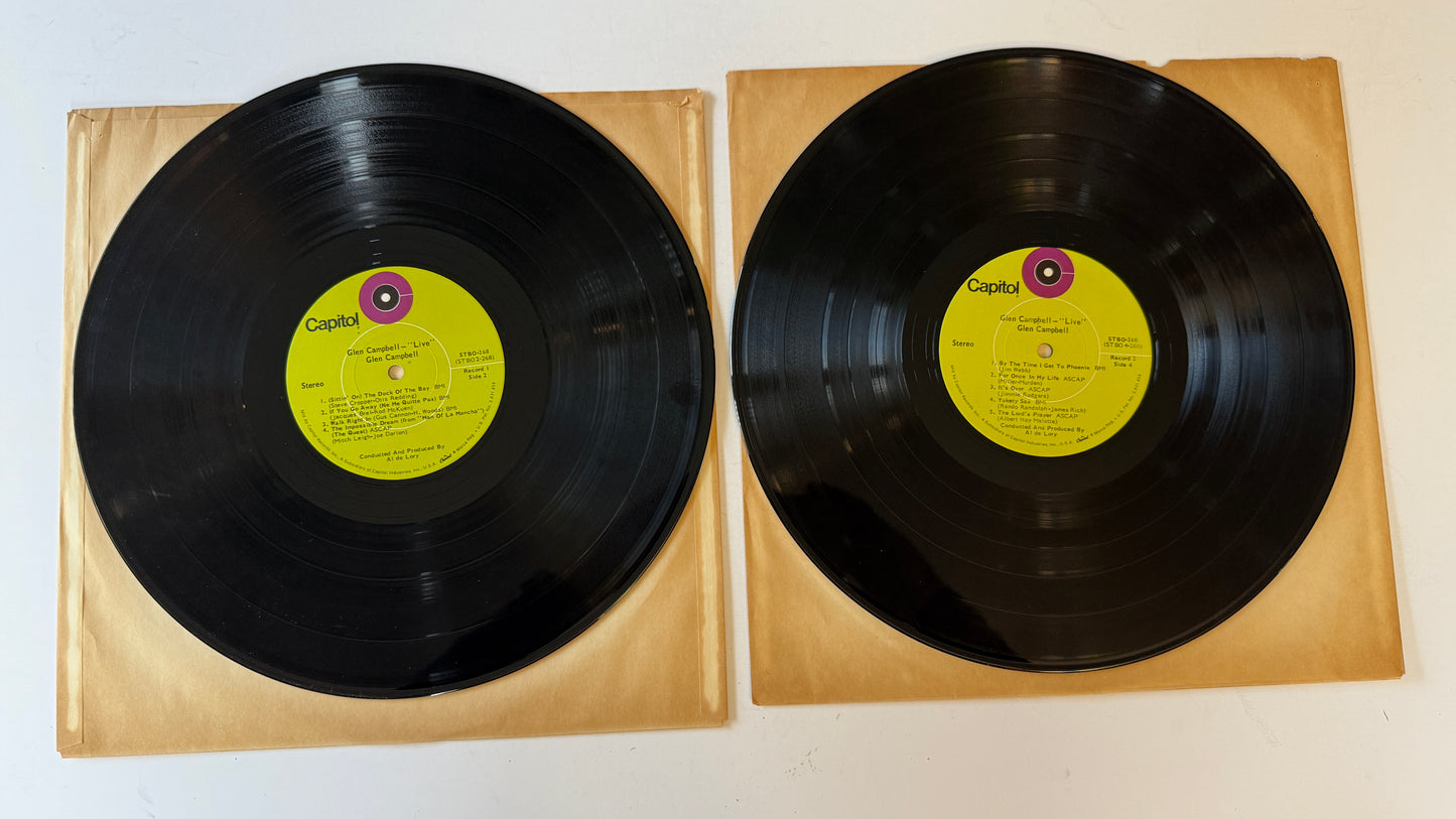 Glen Campbell Live Used Vinyl LP VG+\VG