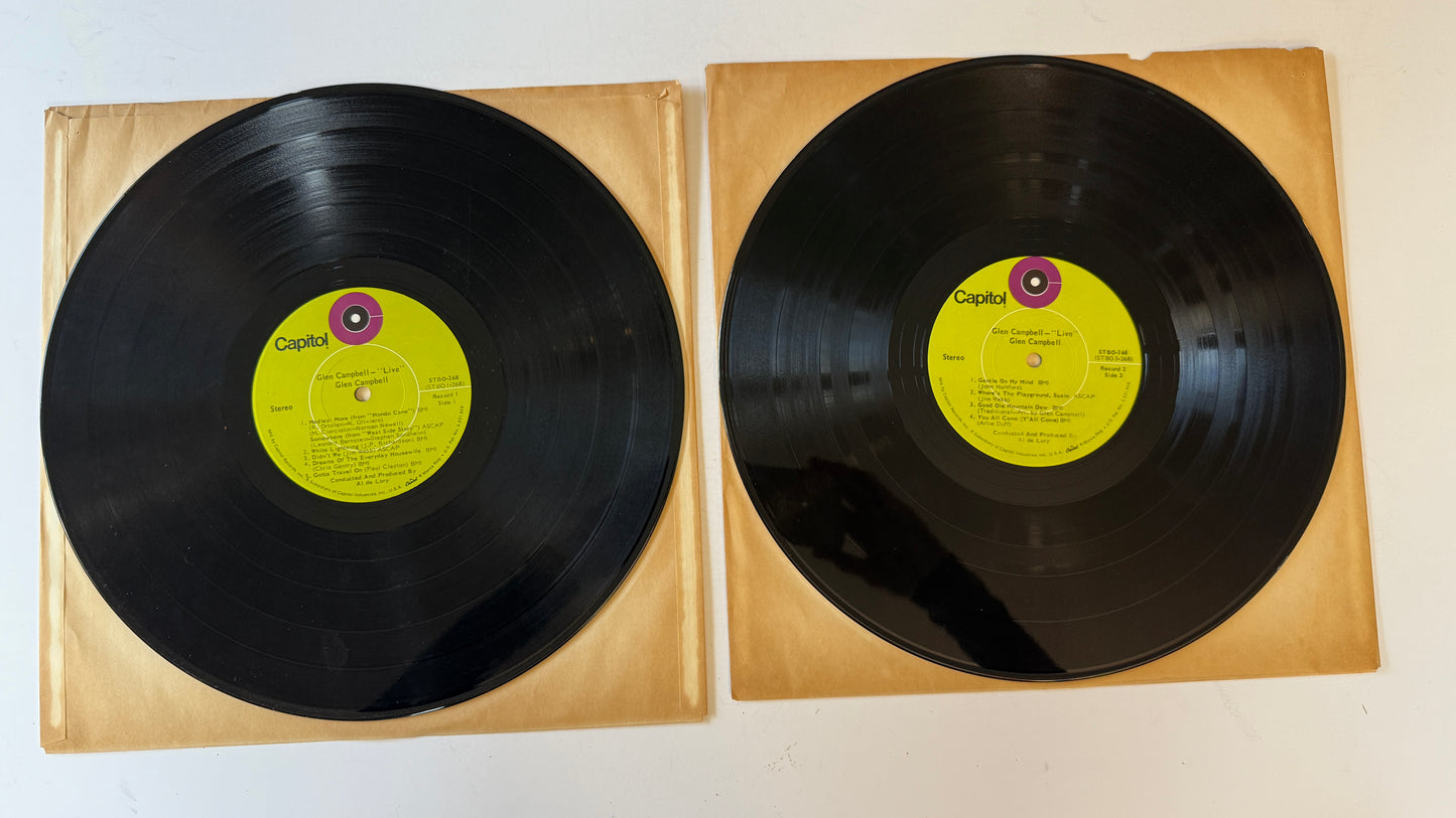 Glen Campbell Live Used Vinyl LP VG+\VG