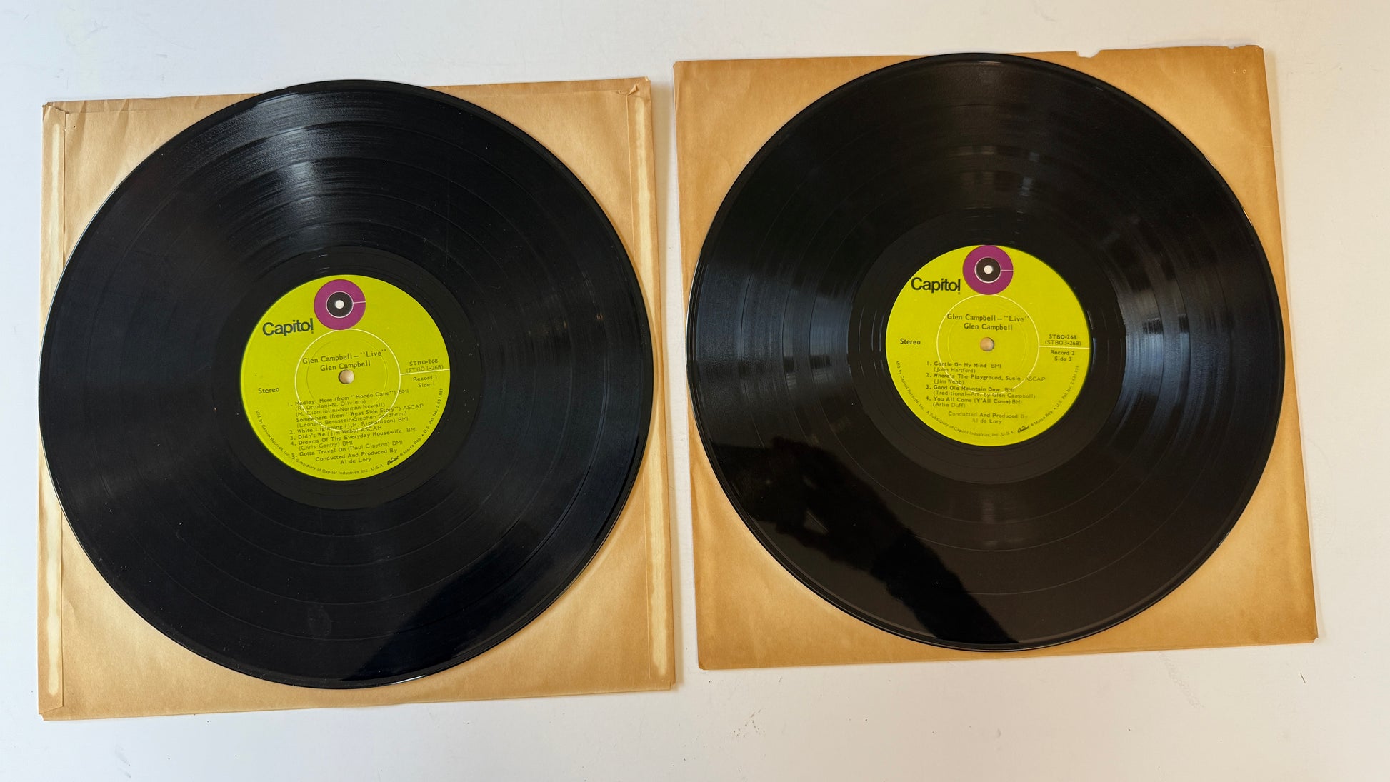 Glen Campbell Live Used Vinyl LP VG+\VG