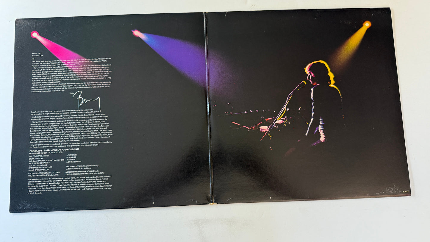 Barry Manilow Live Used Vinyl 2LP VG+\VG