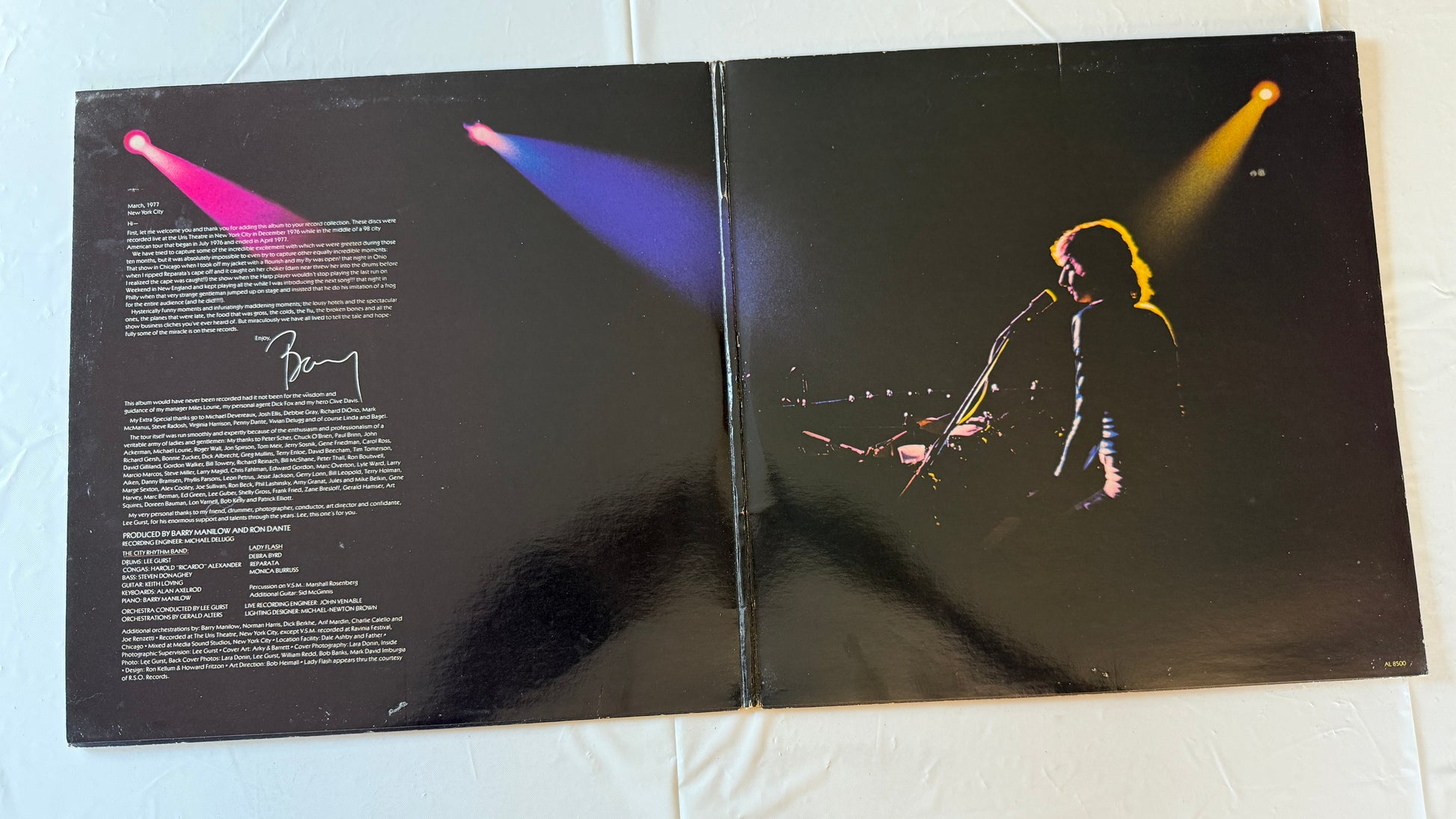 Barry Manilow Live Used Vinyl LP VG+\VG