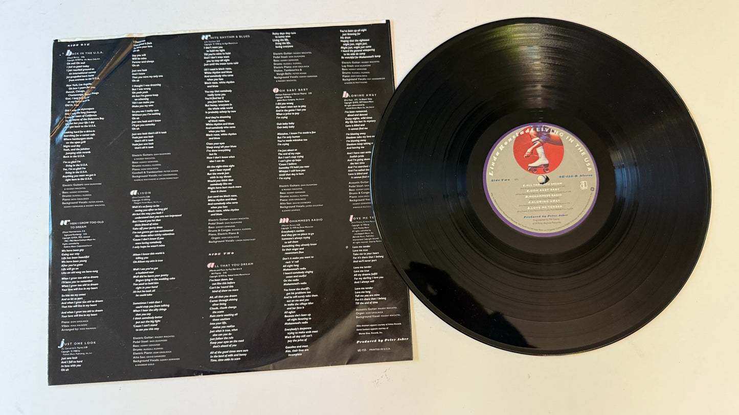 Linda Ronstadt Living In The USA Used Vinyl LP VG+\VG