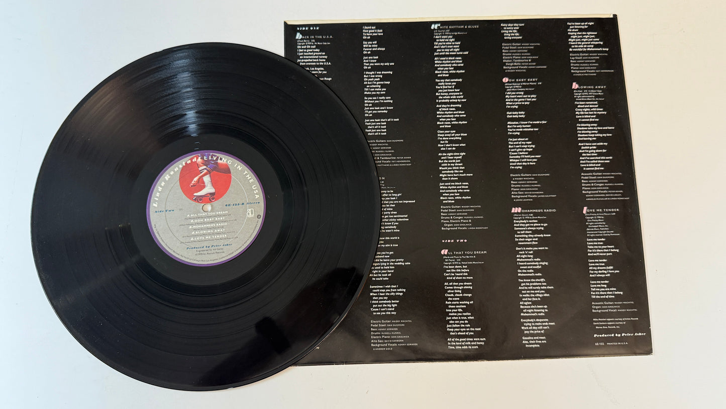Linda Ronstadt Living In The USA Used Vinyl LP VG+\VG