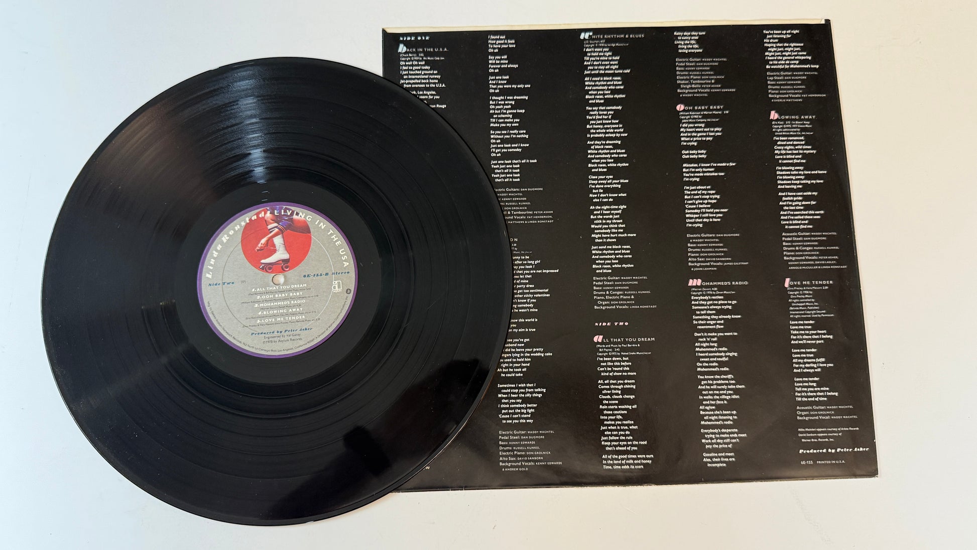 Linda Ronstadt Living In The USA Used Vinyl LP VG+\VG