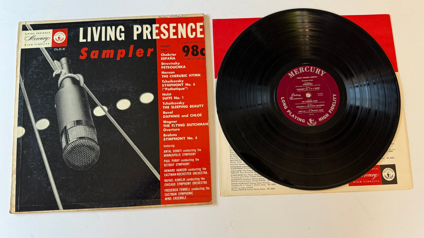 Various Living Presence High Fidelity Sampler Used Vinyl LP VG+\VG