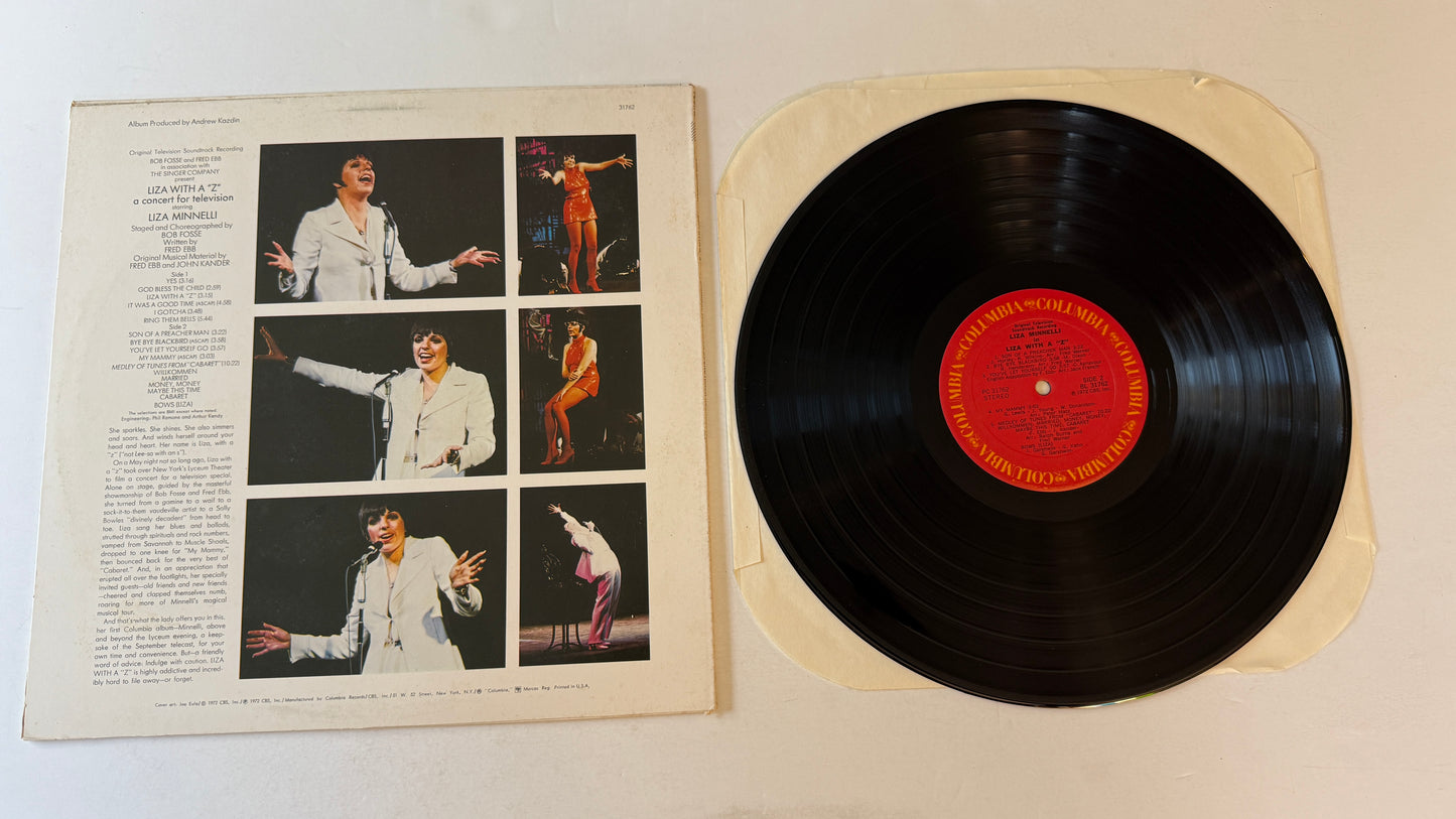 Liza Minnelli Liza With A "Z" (A Concert For Television) Used Vinyl LP VG+\VG+