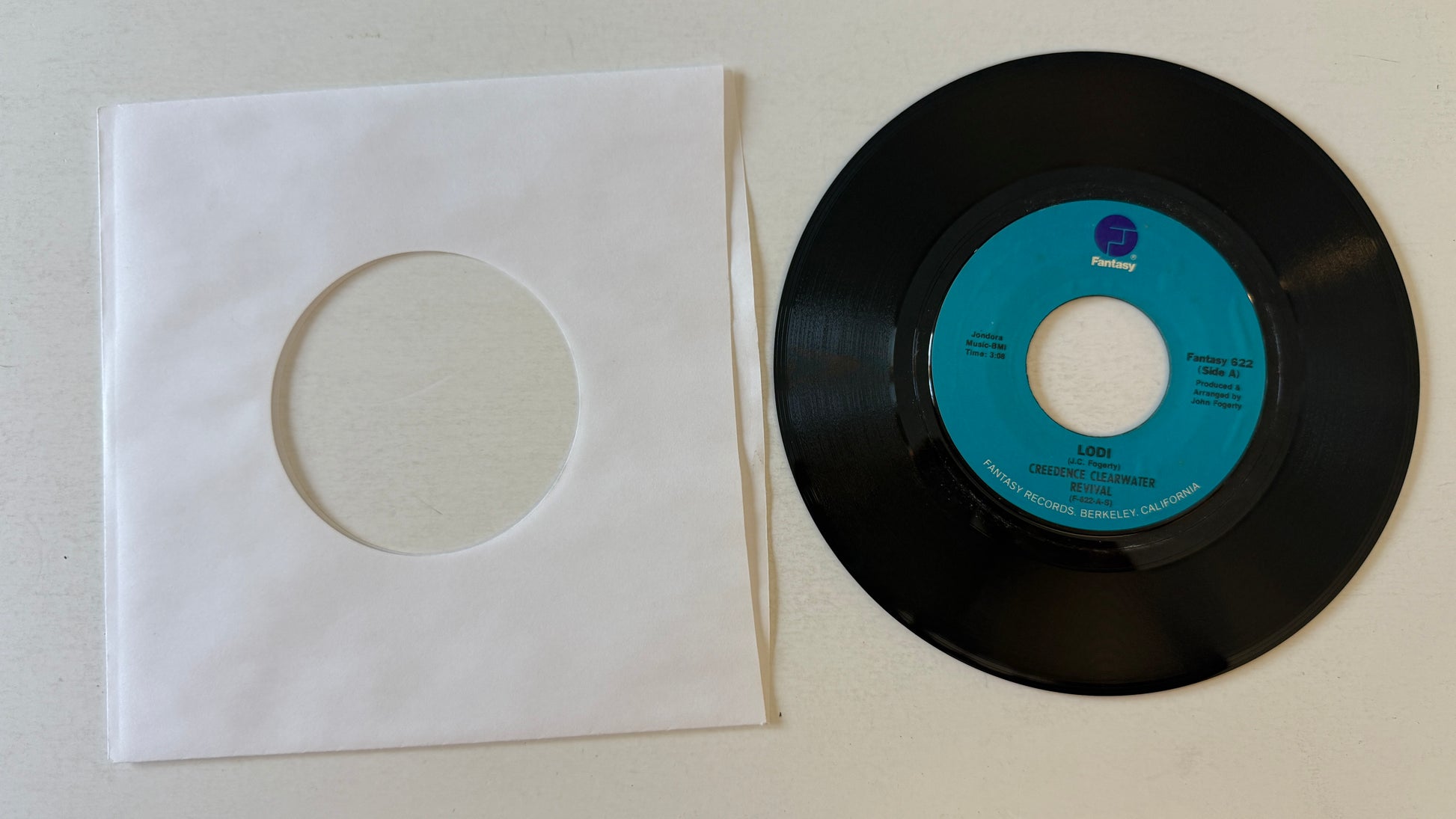 Creedence Clearwater Revival Lodi / Bad Moon Rising Used 45 RPM 7" Vinyl VG+\