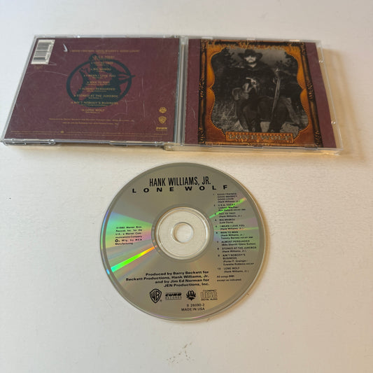 Hank Williams Jr. Lone Wolf Used CD VG+\VG