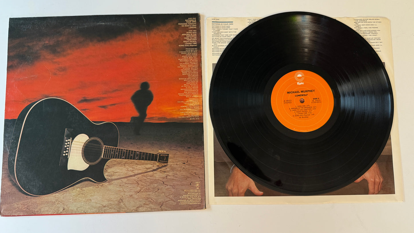 Michael Martin Murphey Lone Wolf Used Vinyl LP VG+\VG