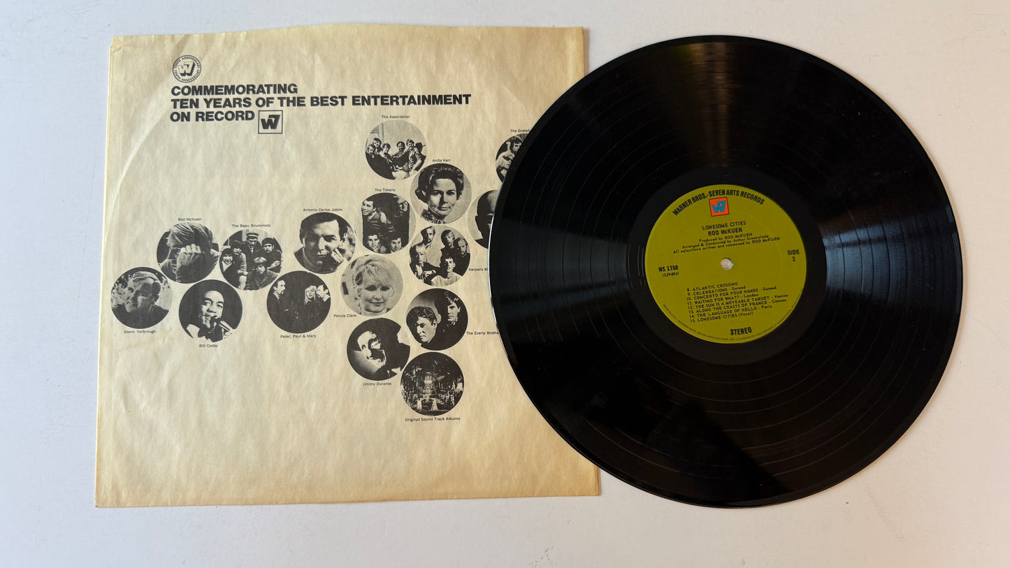 Rod McKuen Lonesome Cities Used Vinyl LP VG+\VG