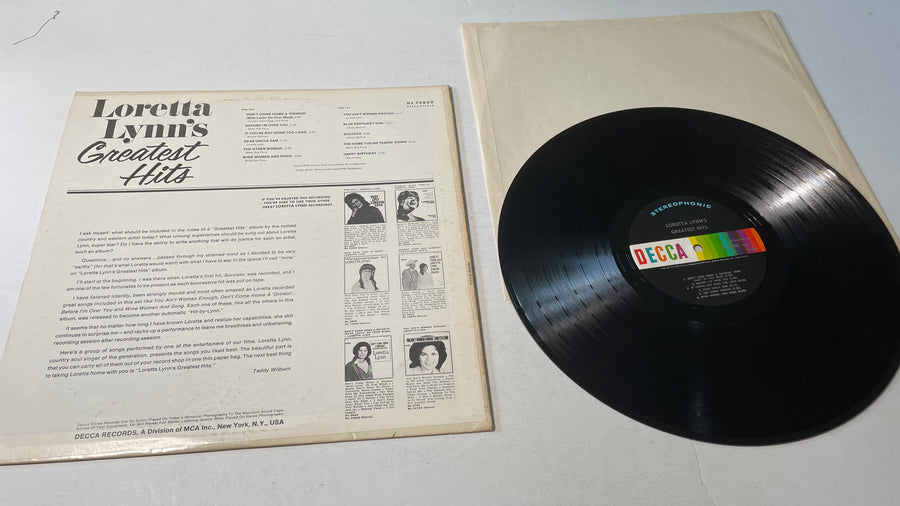 Loretta Lynn Loretta Lynn's Greatest Hits Used Vinyl LP VG+\VG+