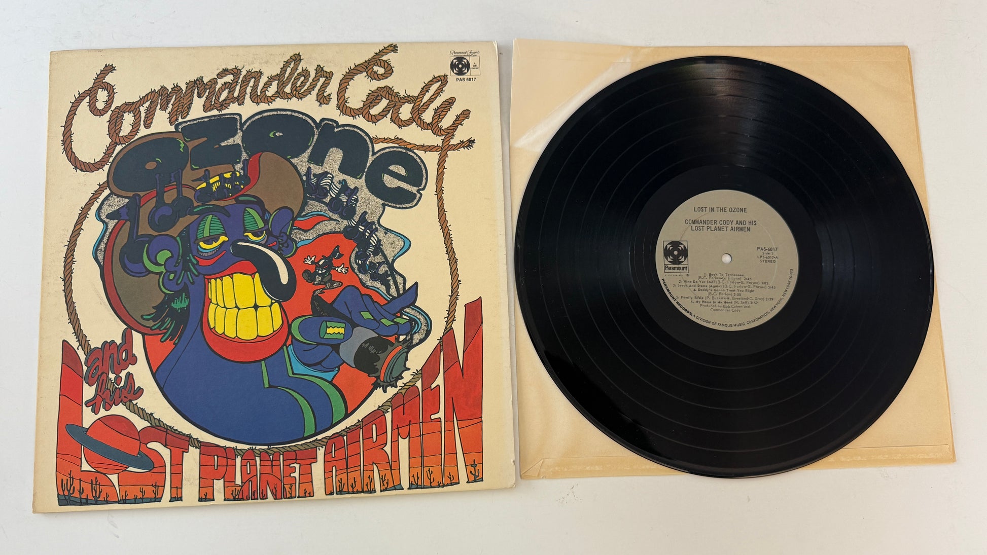 Commander Cody And His Lost Planet Airmen Lost In The Ozone Used Vinyl LP VG+\VG+