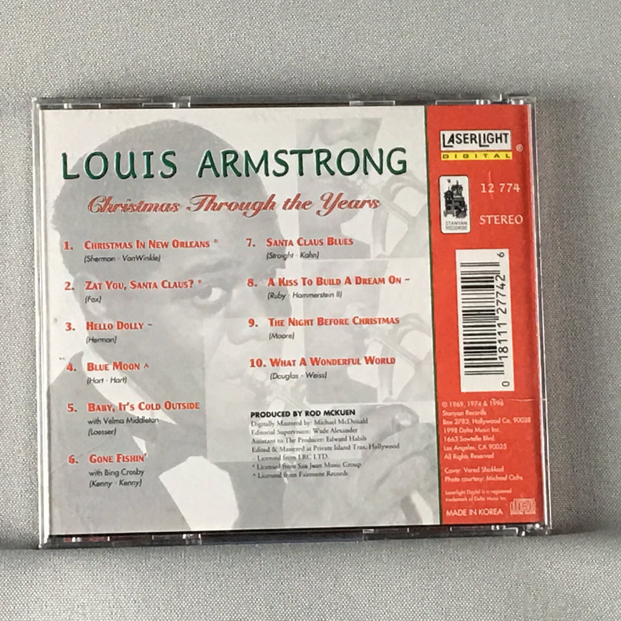 Louis Armstrong ‎ Christmas Through The Years Used CD VG\VG