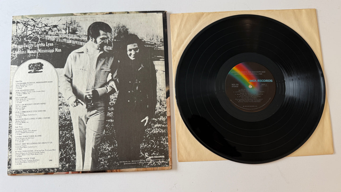 Conway Twitty & Loretta Lynn Louisiana Woman-Mississippi Man Used Vinyl LP VG+\VG