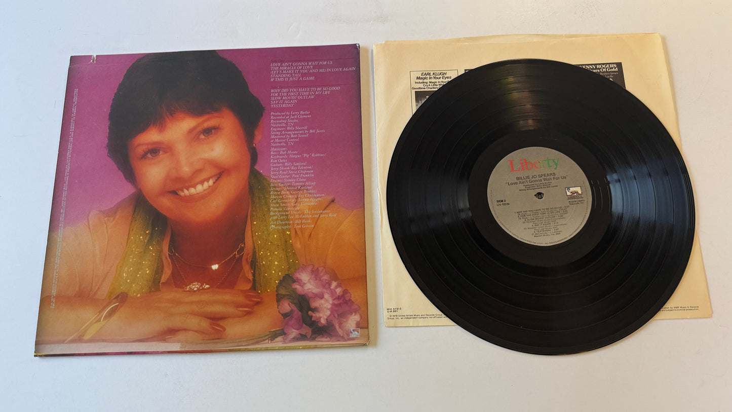 Billie Jo Spears Love Ain't Gonna Wait For Us Used Vinyl LP VG+\VG