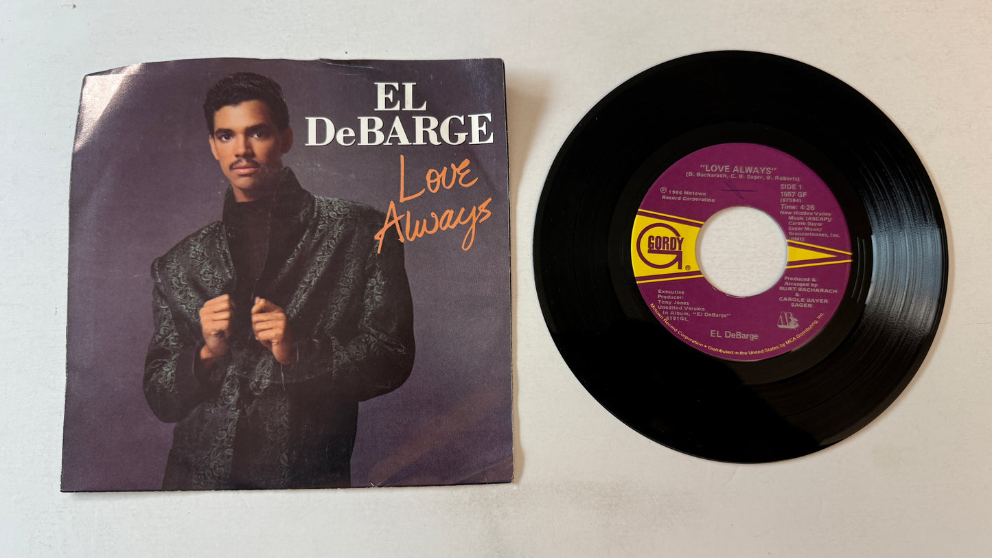 El DeBarge Love Always Used 45 RPM 7" Vinyl VG+\