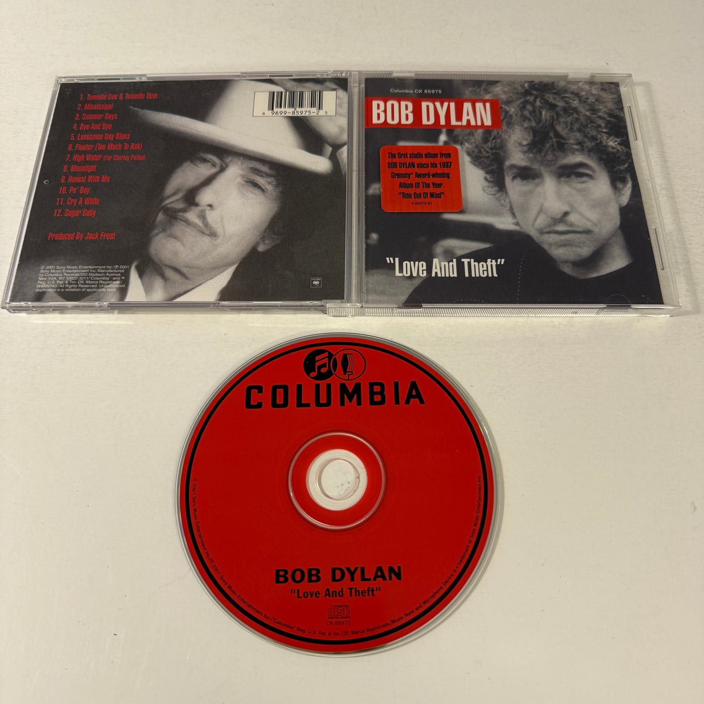 Bob Dylan "Love And Theft" Used CD VG+\VG+