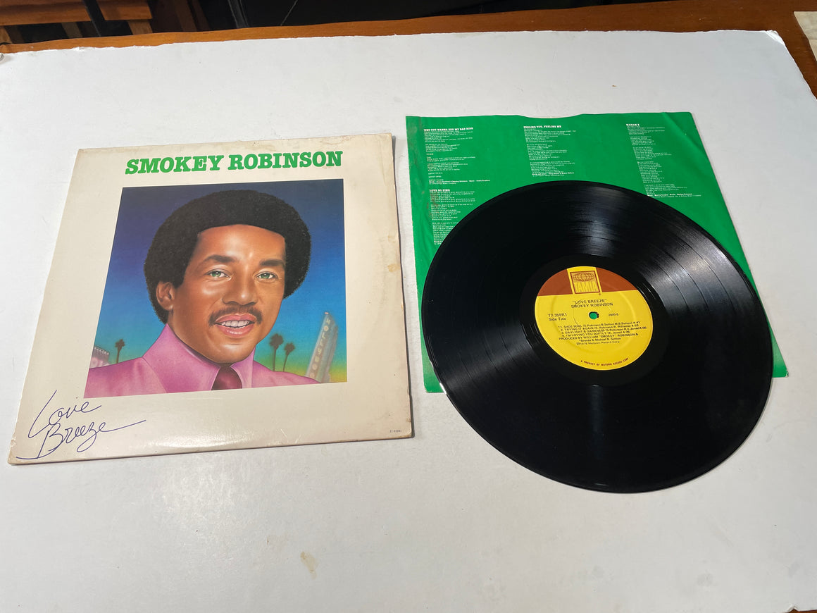 Smokey Robinson Love Breeze Used Vinyl LP VG+\VG