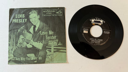 Elvis Presley Love Me Tender / Anyway You Want Me Used 45 RPM 7" Vinyl VG\