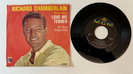 Richard Chamberlain Love Me Tender Used 45 RPM 7" Vinyl VG+\