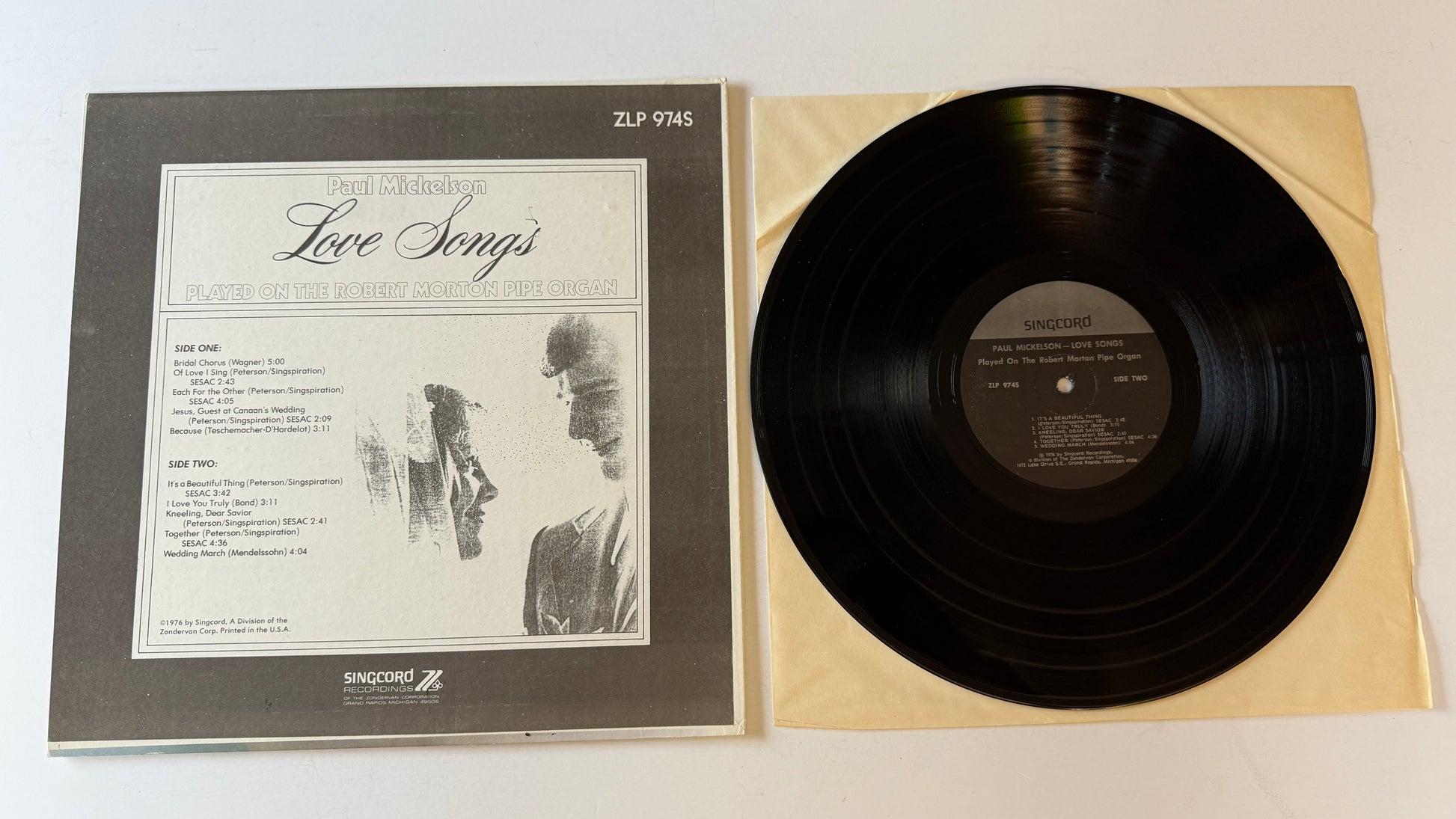 Paul Mickelson Love Songs Used Vinyl LP VG+\VG+