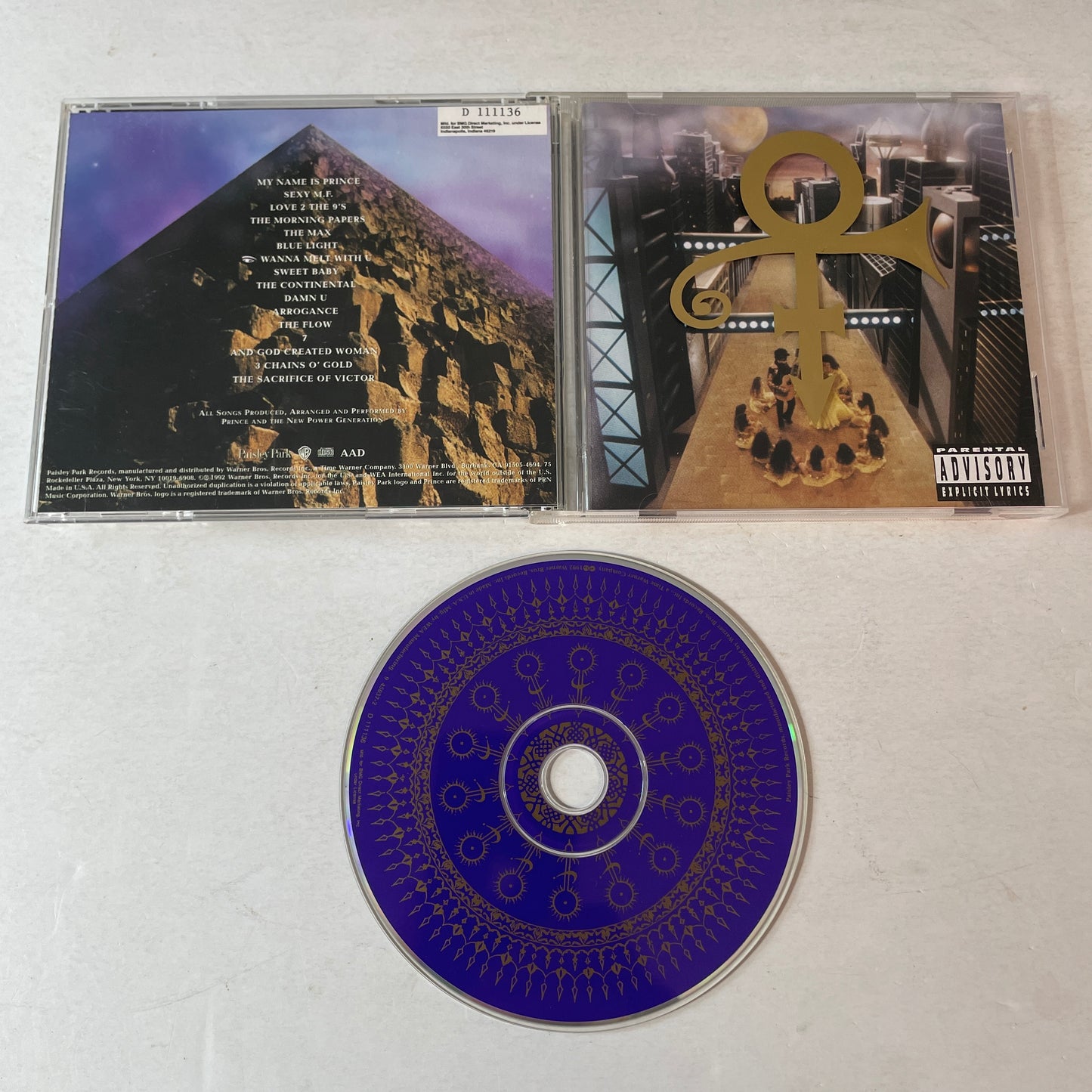 Prince And The New Power Generation Love Symbol Used CD VG+\VG+