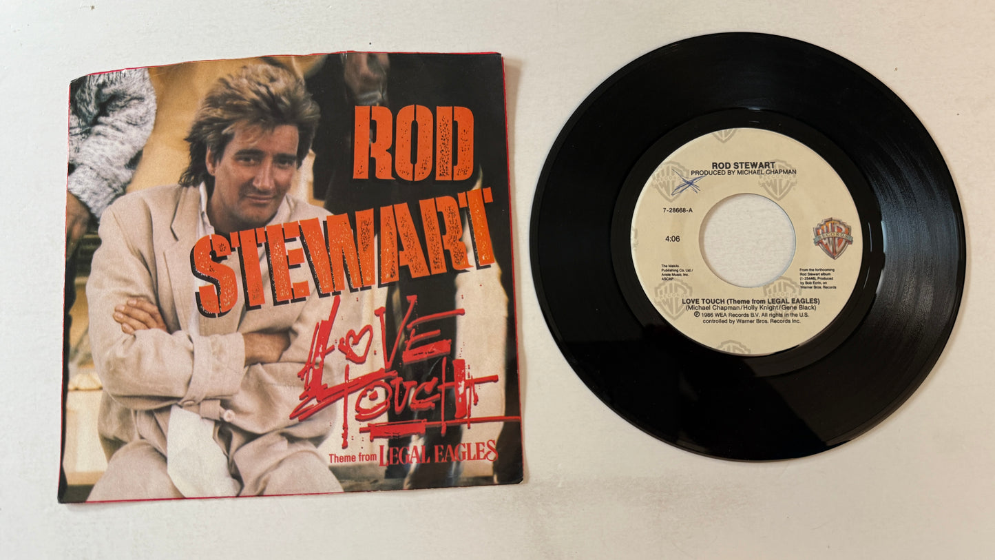 Rod Stewart Love Touch (Theme From Legal Eagles) Used 45 RPM 7" Vinyl VG+\