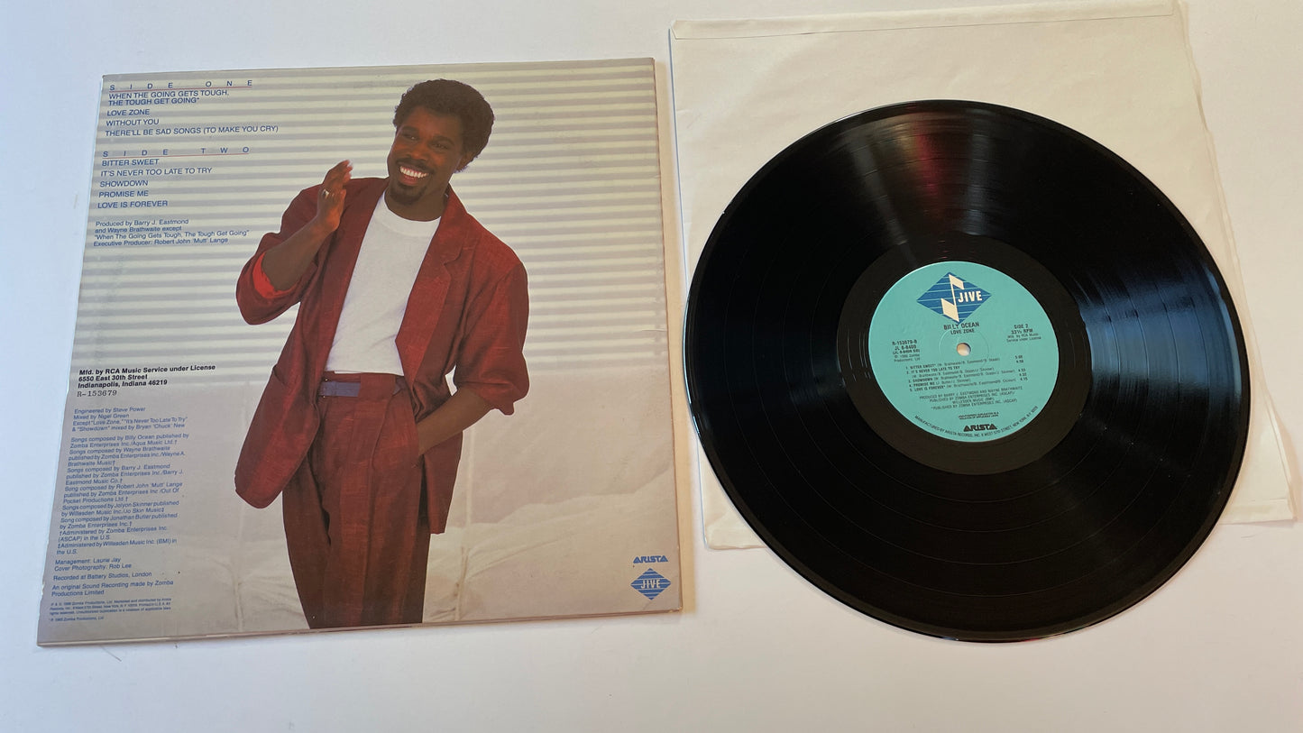 Billy Ocean Love Zone Used Vinyl LP VG\VG+